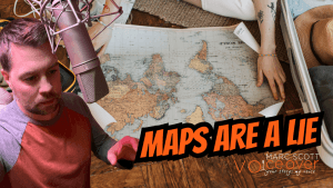 World map projection distortion explained in a documentary short about why maps lie