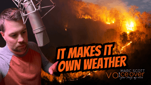 Wildfire generating pyrocumulonimbus storm — thumbnail for Wildfires Create Their Own Weather, a documentary short narrated by Marc Scott